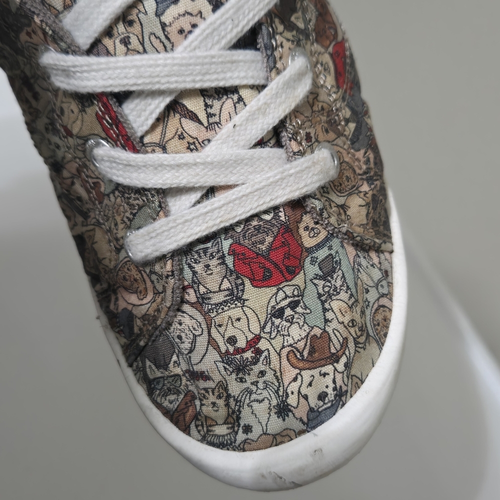 SKECHERS BOBS Beach Bingo Rovers Rally Slip On Ladies Sneakers, dog cat uni, 8 - Picture 5 of 15
